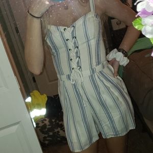Striped  romper